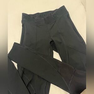 Adidas Women’s Structured Leggings Running Tights Pockets Black XS